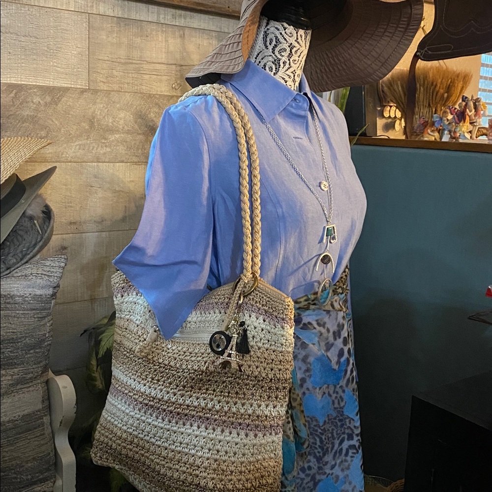 The Sak crochet shoulder bag